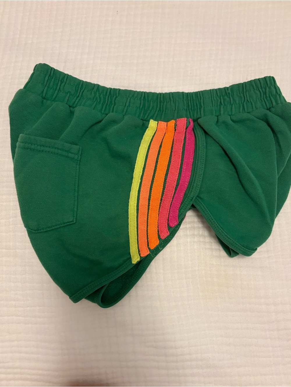 Aviator Nation Green Women’s 5-stripe shorts - Picture 6 of 10